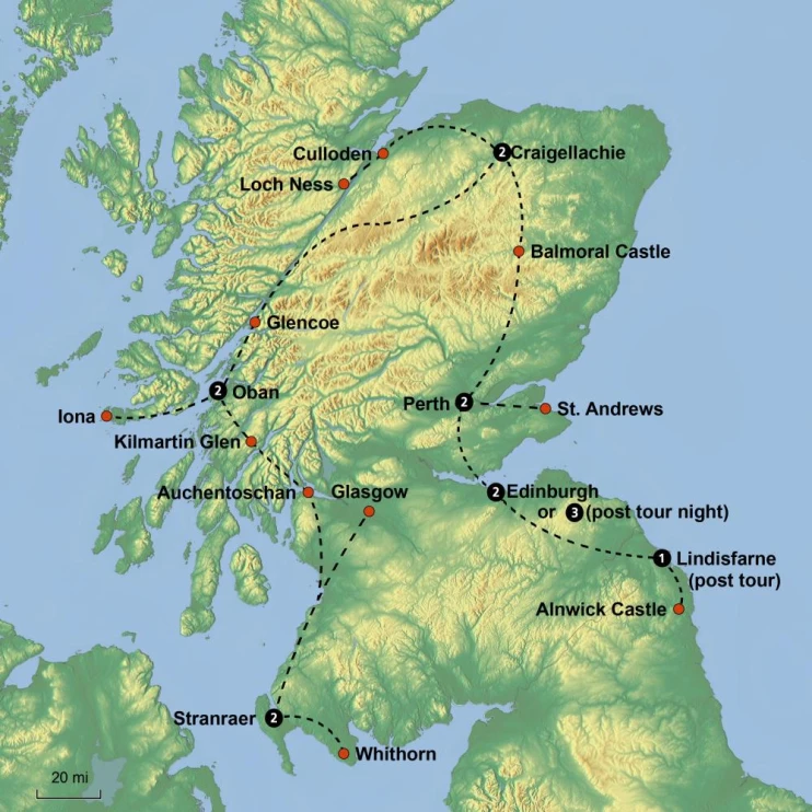 Pathways to the Heart of Scotland (Duplicated) - Map