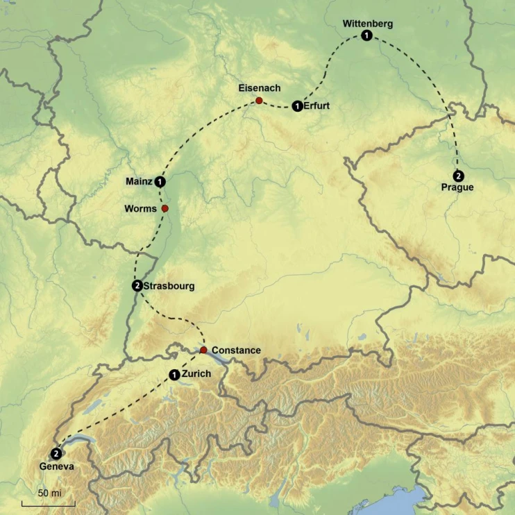 Reformation Freedom Tour (Duplicated) - Map